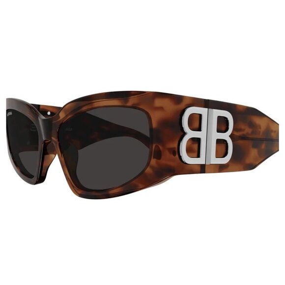 NEW BALENCIAGA SUNGLASSES HAVANA WOMEN EYEWEAR - Picture 3 of 4